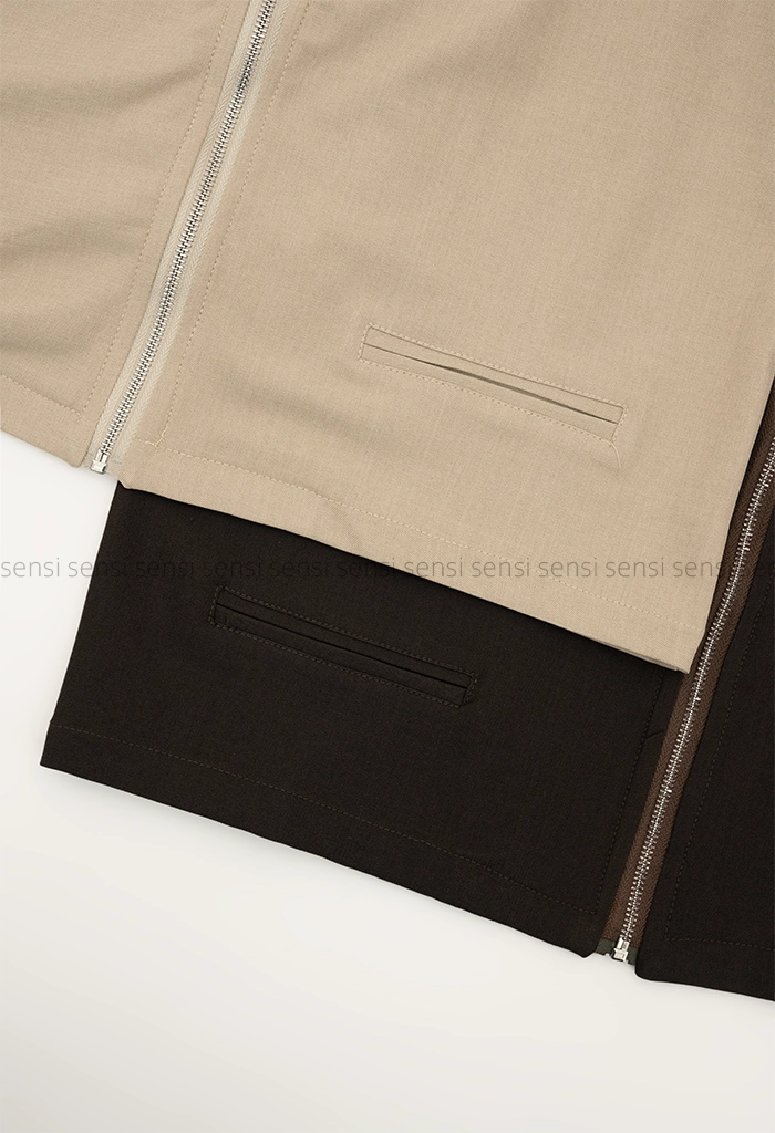 بامبر جلو زیپ آستین 3ربع کد1005384